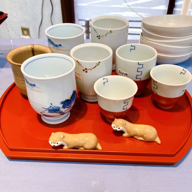 湯のみと箸置きの販売